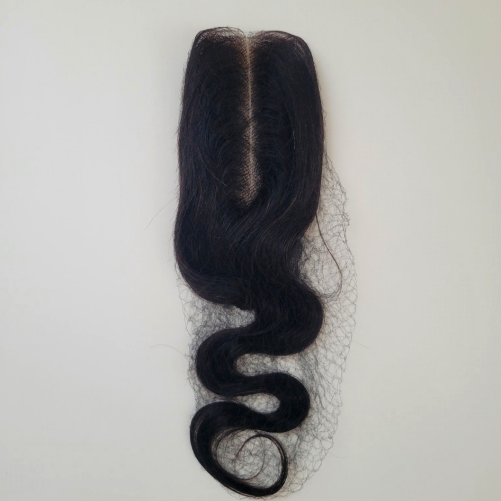 2X6 Transparent Closure 14" Bodywave, Natural Color